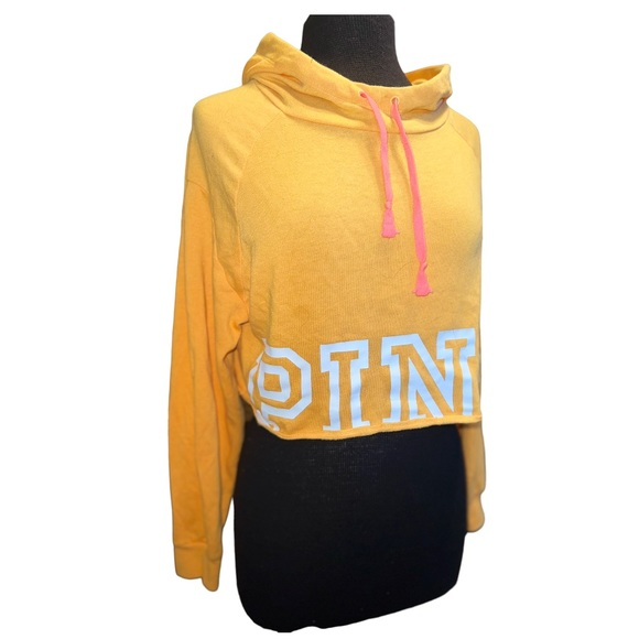 PINK Victoria's Secret Tops - PINK Victorias Secret Long‎ Sleeve Crop Top